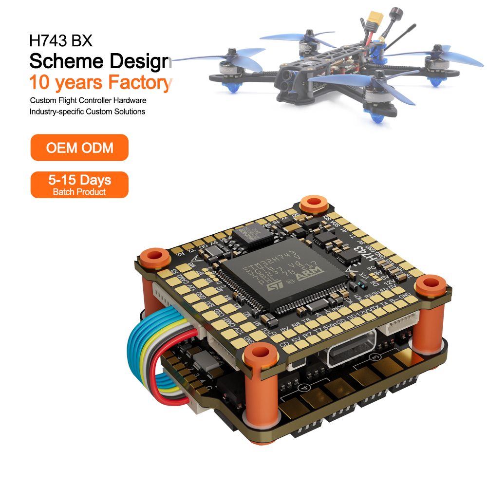 Betaflight Fc - Controller di Volo H743 Metal Mark4