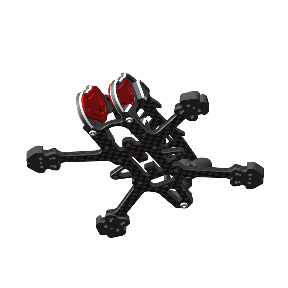 Carbon Fiber Drone Frame - AlfaRC Fox-2 DJI O4 Unità Aria