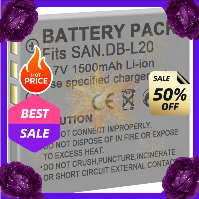 Drone - Batteria SWZY 3.7V 1500mAh DB-L20 per