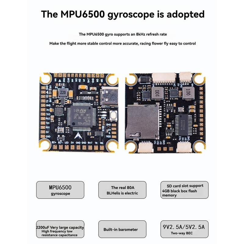 STACK 80A+F405/F722 per drone  - F722 Flight Controller recensione e prezzo