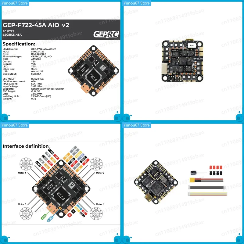 Controller di Volo GEPRC GEP-F - F722 Flight Controller recensione e prezzo