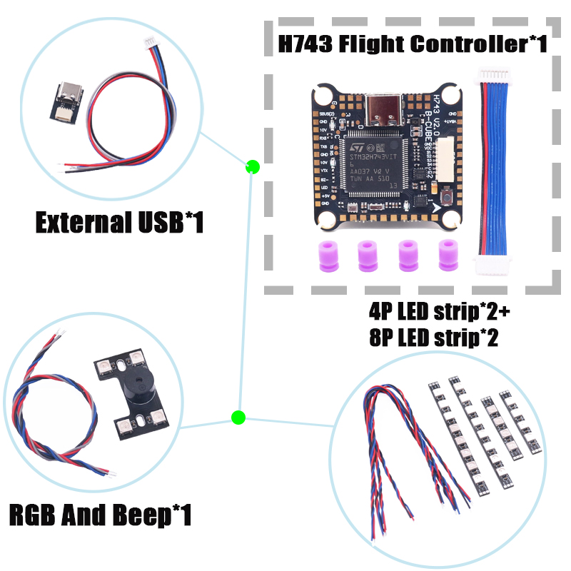 RCtoSky F4V3S PLUS F722 F745 H - F722 Flight Controller recensione e prezzo