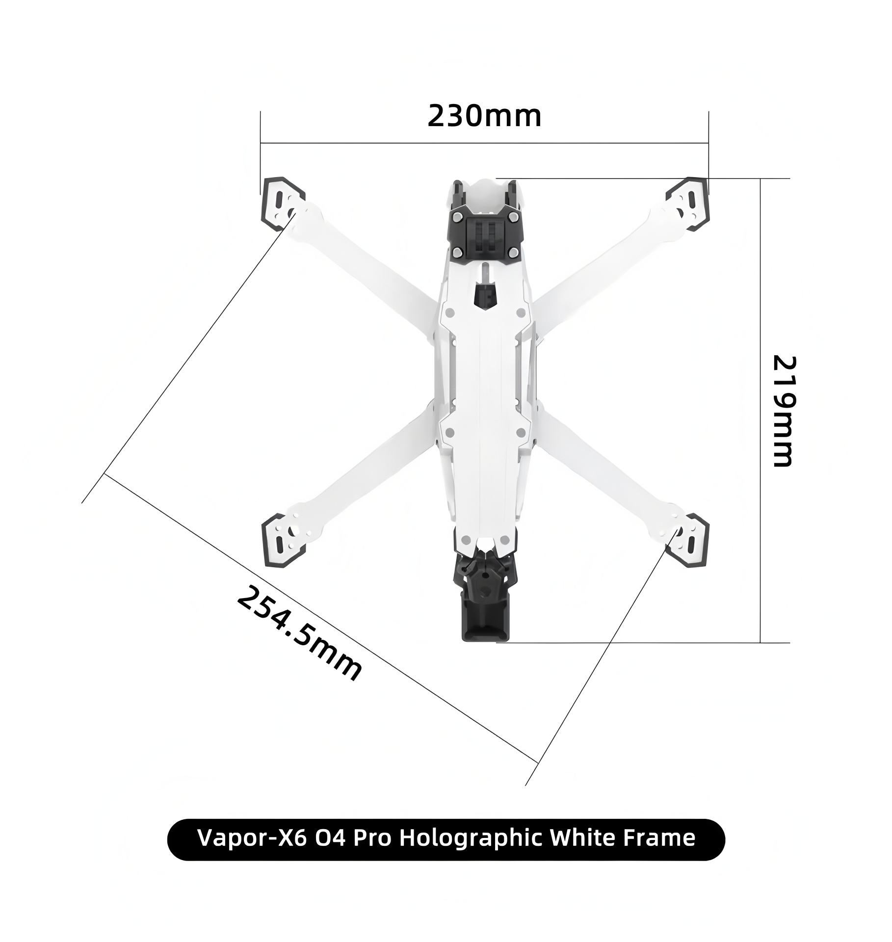 GEPRC Vapor D5/x5/x6 O4 Pro Fr - Carbon Fiber Drone Frame recensione e prezzo