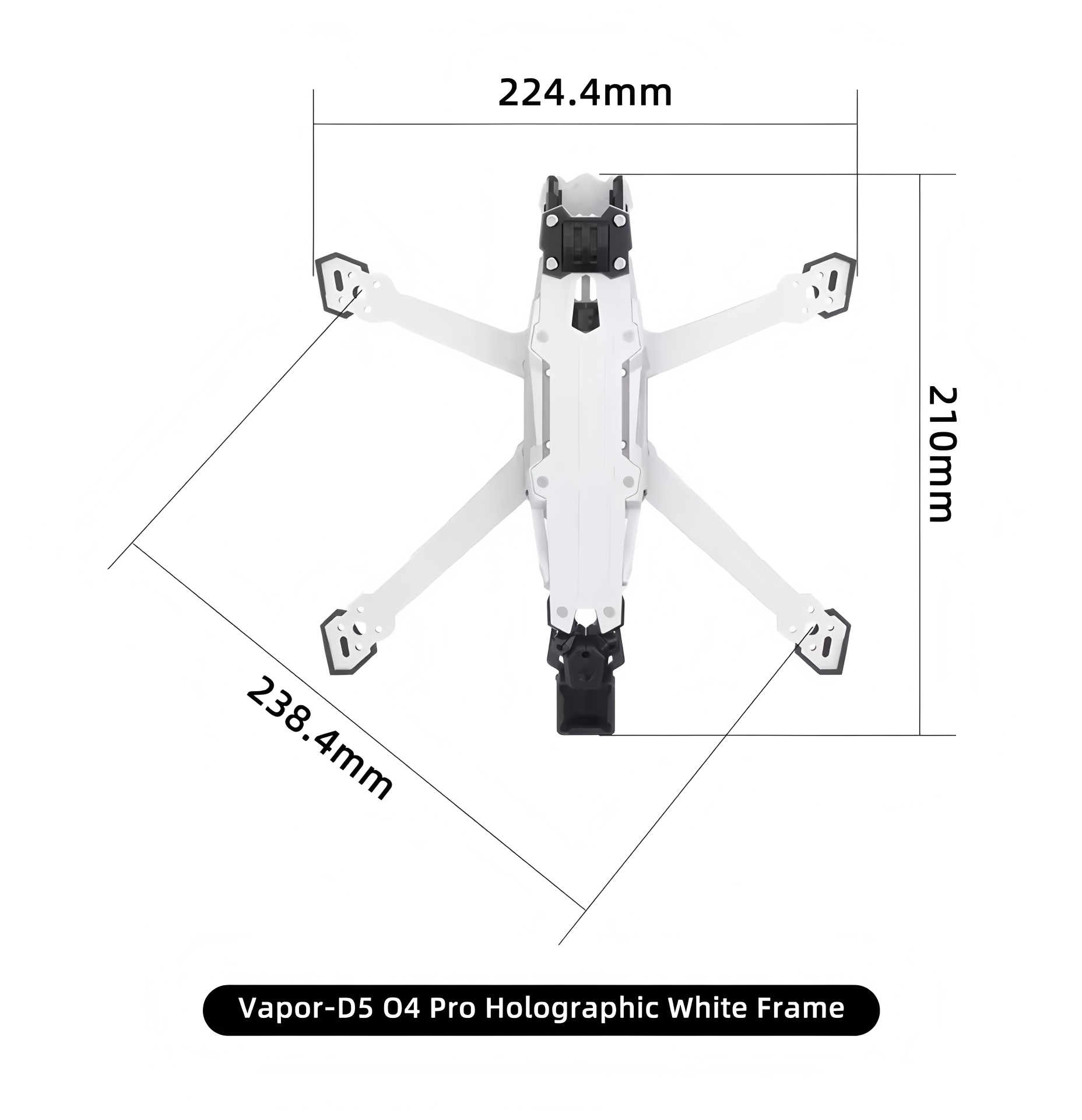 GEPRC Vapor D5/x5/x6 O4 Pro Fr - Carbon Fiber Drone Frame recensione e prezzo