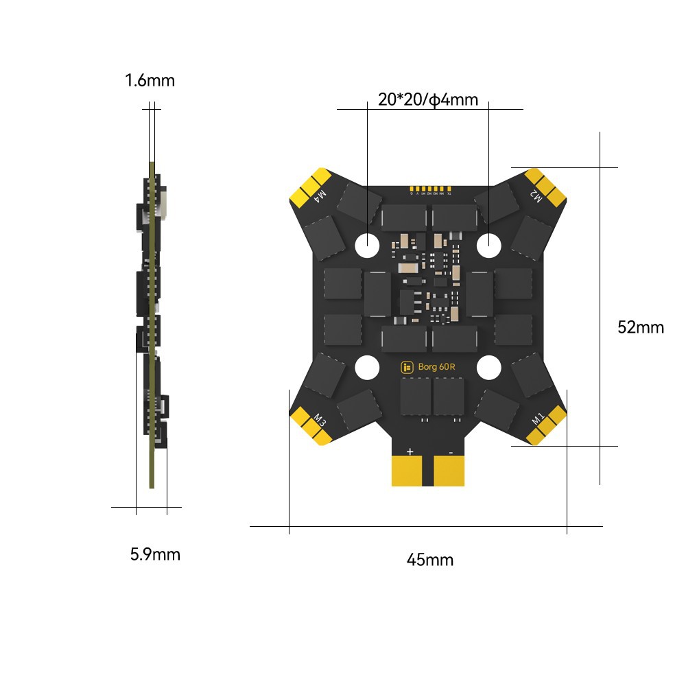 iFlight Borg Mini H7 (ICM42688 - Drone Antenna recensione e prezzo