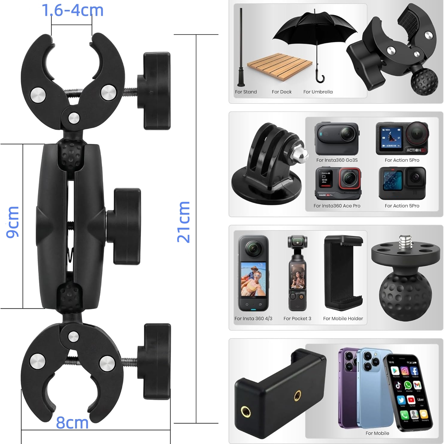 Supporto per fotocamera a dopp - Runcam Camera recensione e prezzo